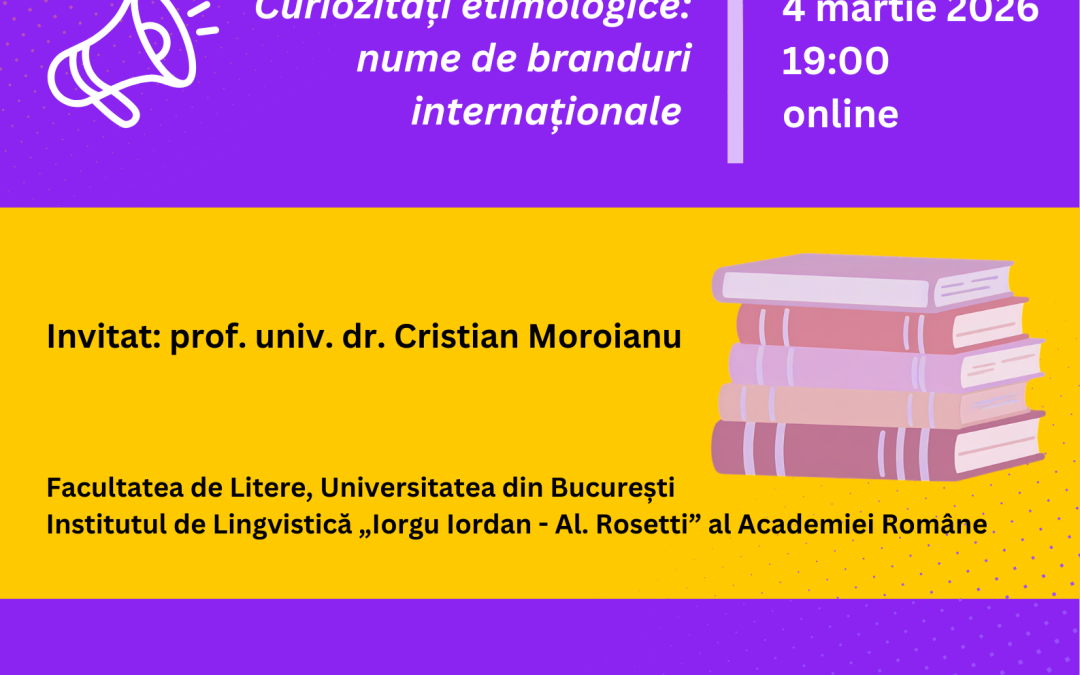 Invitație – Cercul de lingvistică, miercuri, 4 martie, 19:00